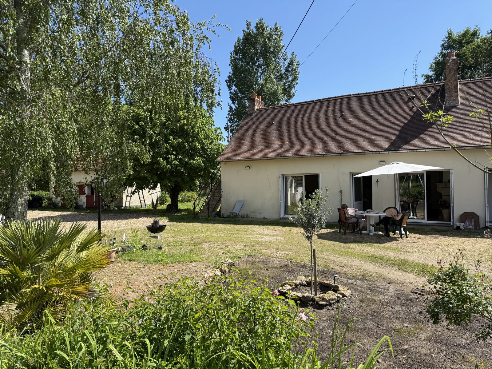 Façade de la ferme angevine du 17e siècle à Baugé-en-Anjou