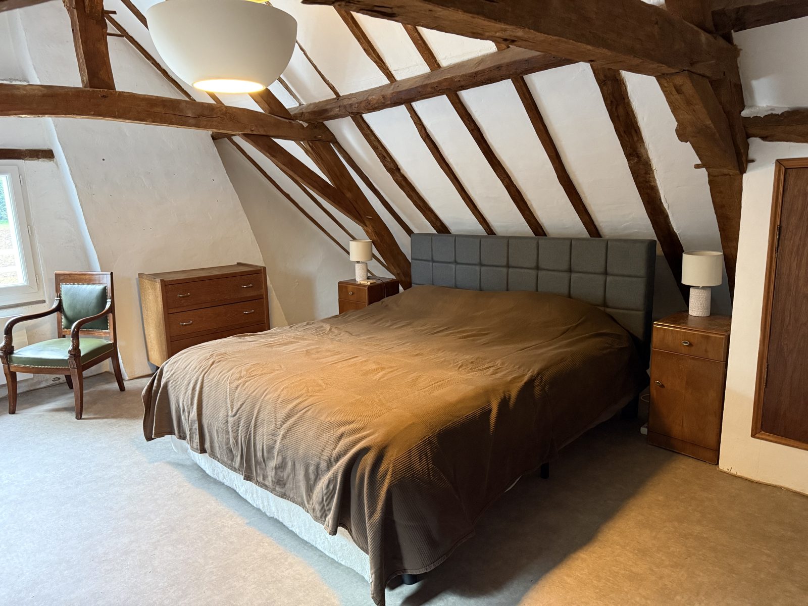 Dortoir 4 lits simples pour enfants, gîte à Baugé-en-Anjou