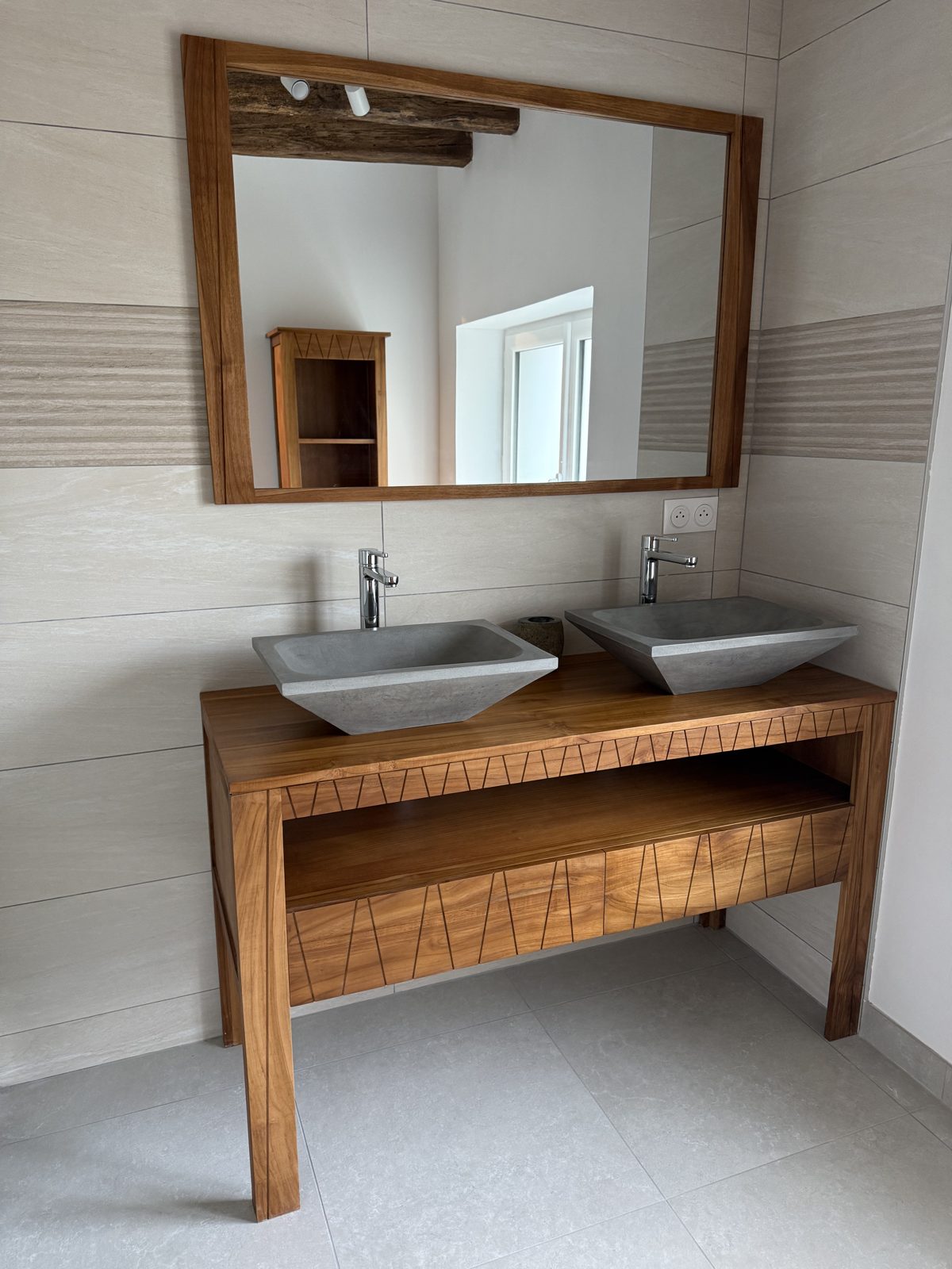 Salle de bain du gîte à Baugé-en-Anjou